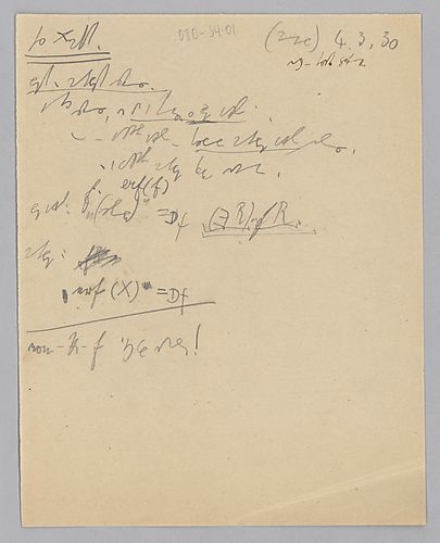 Ms. "Allgemeine Axiomatik" Teil I, (Items 1-2)