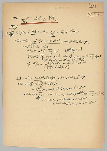 Ms. "Allgemeine Axiomatik" Teil II, (Items 9-12)
