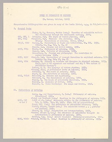 Books on Philosophy of Science