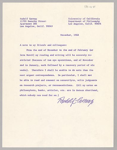 Circular Letters on Eye Operations
