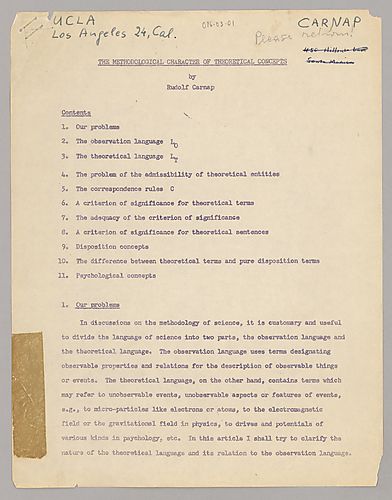 The Methodological Character of Theoretical Concepts