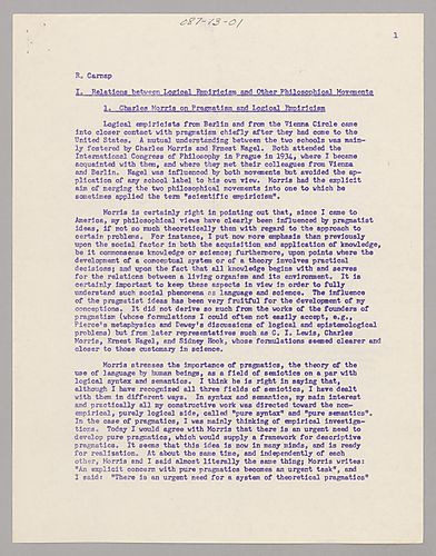 The Philosophy of Rudolf Carnap: "Replies"