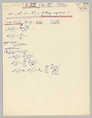 E, XIV: Fitting, (Items 1-3)