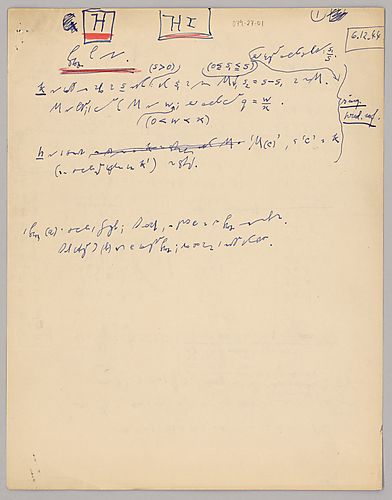 H, Forderung für N; λ –Parameter
