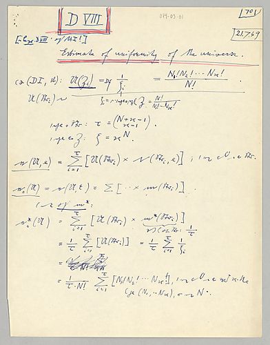 D VIII: Estimate of Uniformity of the Universe