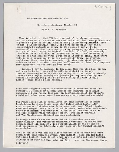 Notes, Transcriptions, and Minutes: A-L,