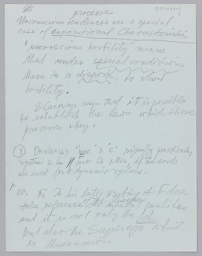 Rose Rand's Research on Sigmund Freud,