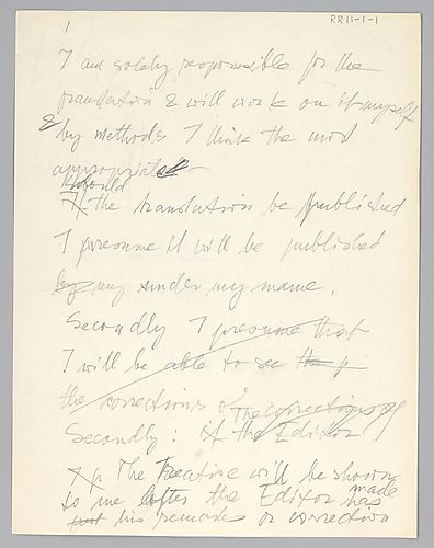 Research and Manuscript Fragments,