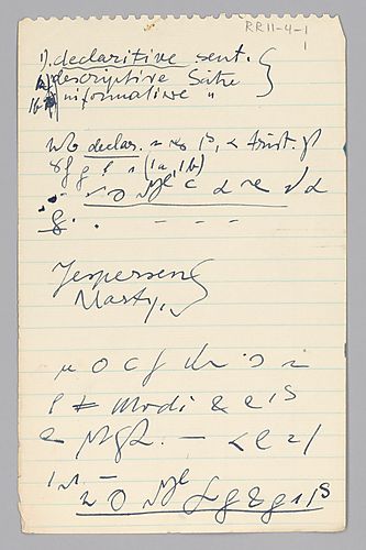Research and Manuscript Fragments,