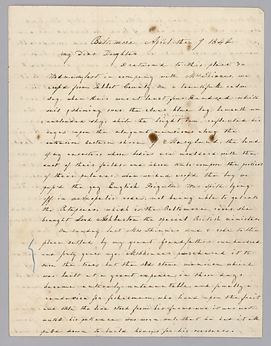 From Eliza C. Foster to Daughter Henrietta