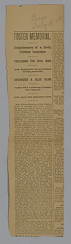 "The Foster Memorial: reminiscences of a lively political campaign"