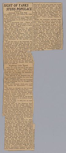 "Sight of Yanks on German Soil Stuns Populace," by Burr Price