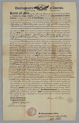 Agreement between Hudson Foster and William Foster