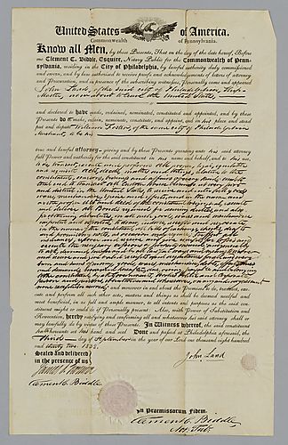Power of Attorney for John Land