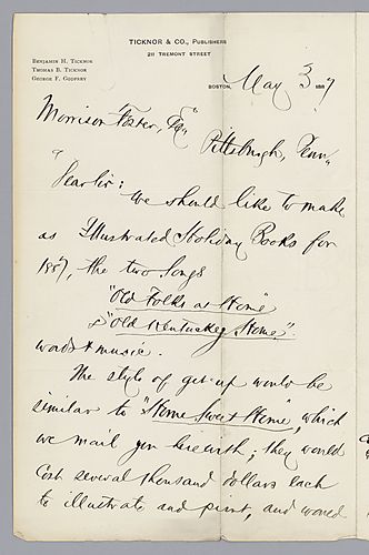From Ticknor & Co. to Morrison Foster