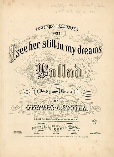 I see her still in my dreams