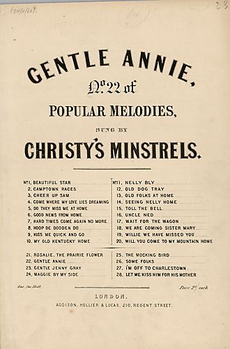 Gentle Annie; arr
