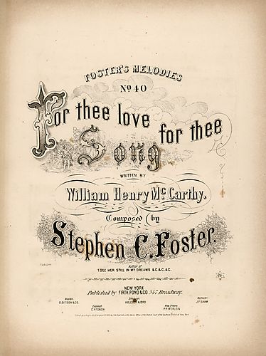 For thee, love, for thee