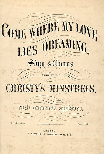 Come where my love lies dreaming; arr