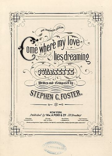Come where my love lies dreaming