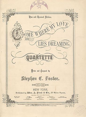 Come where my love lies dreaming