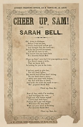 Cheer up, Sam!, or, Sarah Bell. Text Text