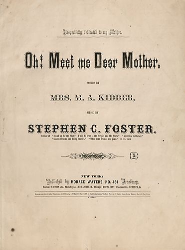 Oh! meet me dear mother