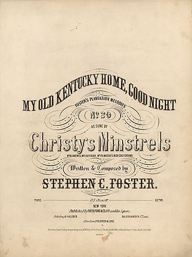 My old Kentucky home, good night