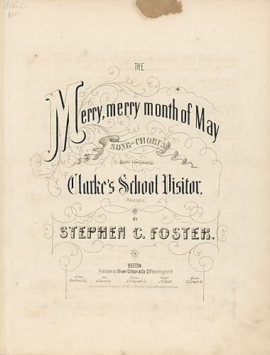 Merry, merry month of May; arr