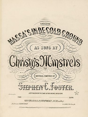 Massa's in de cold ground