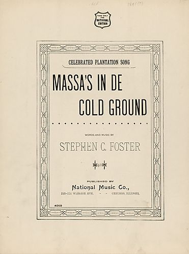 Massa's in de cold ground
