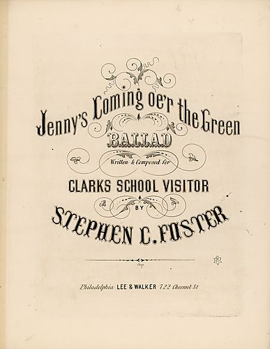Jenny's coming o'er the green