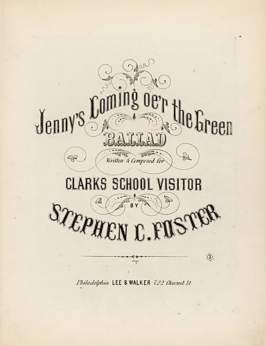 Jenny's coming o'er the green