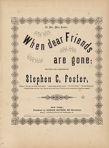 When dear friends are gone