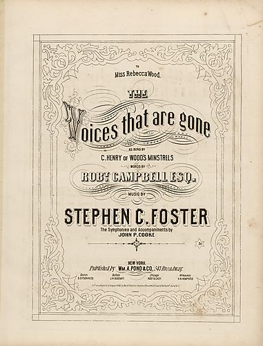 Voices that are gone; arr