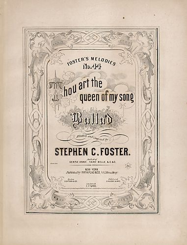 Thou art the queen of my song