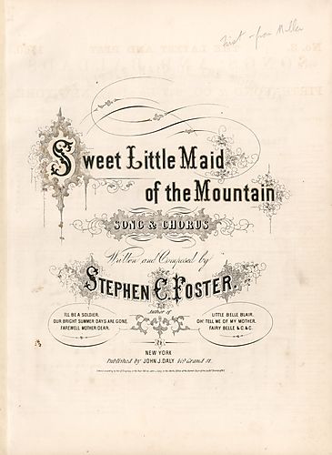 Sweet little maid of the mountain