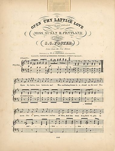 Open thy lattice, love