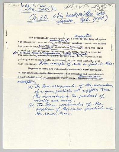 Gardner Ms.: Chapter 30, Quantum Theory (Items 6-18)