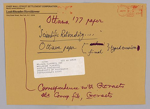 "Scientific Rationality: Analytic vs. Pragmatic Perspectives," Ottawa ’77 Paper,