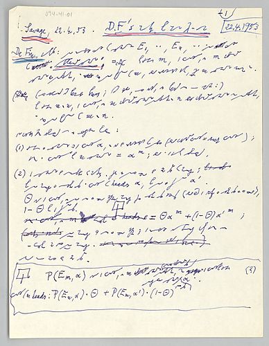 De Finetti's Methode für mein λ-System