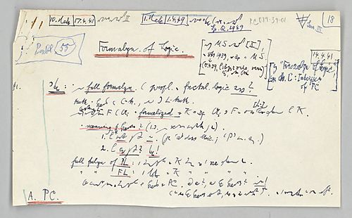 Formalization of Logic