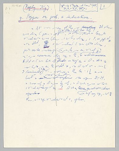 Reply to Popper (I): "Popper on Probability and Induction"
