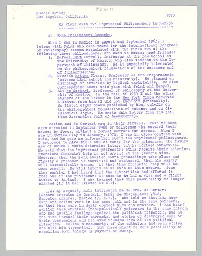 Mexico Report by R.C.