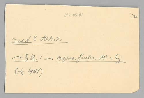 Representative Functions MI, MS, Cj 1961, ausgeschiedenes Materials für Art. 2, §12