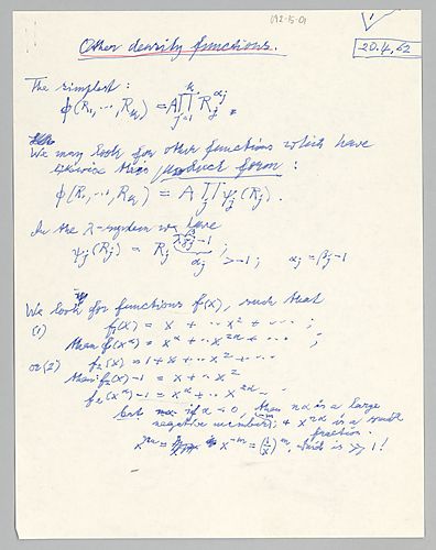 Exponential Density Function
