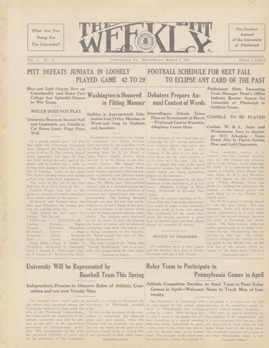 Pitt weekly