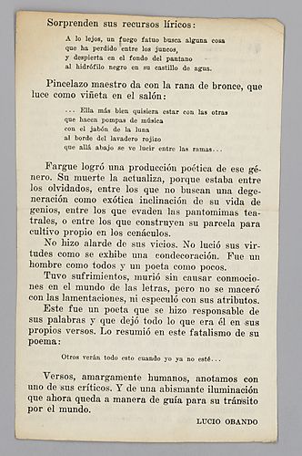 Bellón Wiesner, Waldemar: Untitled Clipping