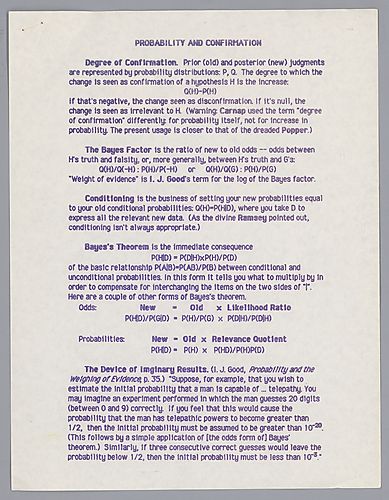 Probability and Confirmation
