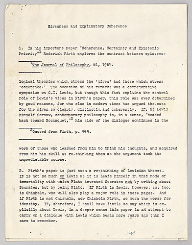 "Givenness and Explanatory Coherence",